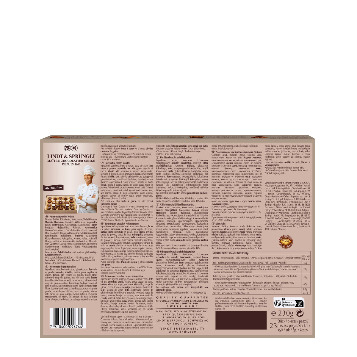 Lindt CONNAISSEURS Collection du Confiseur Pralinés – Assortiert – 230 g