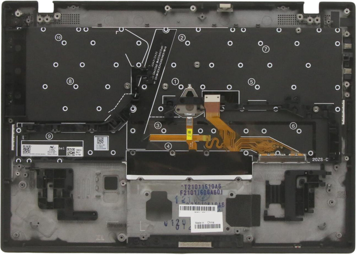 Lenovo Notebook-Ersatztastatur – beleuchtet – schwarz – für ThinkPad X1 Nano Gen 1