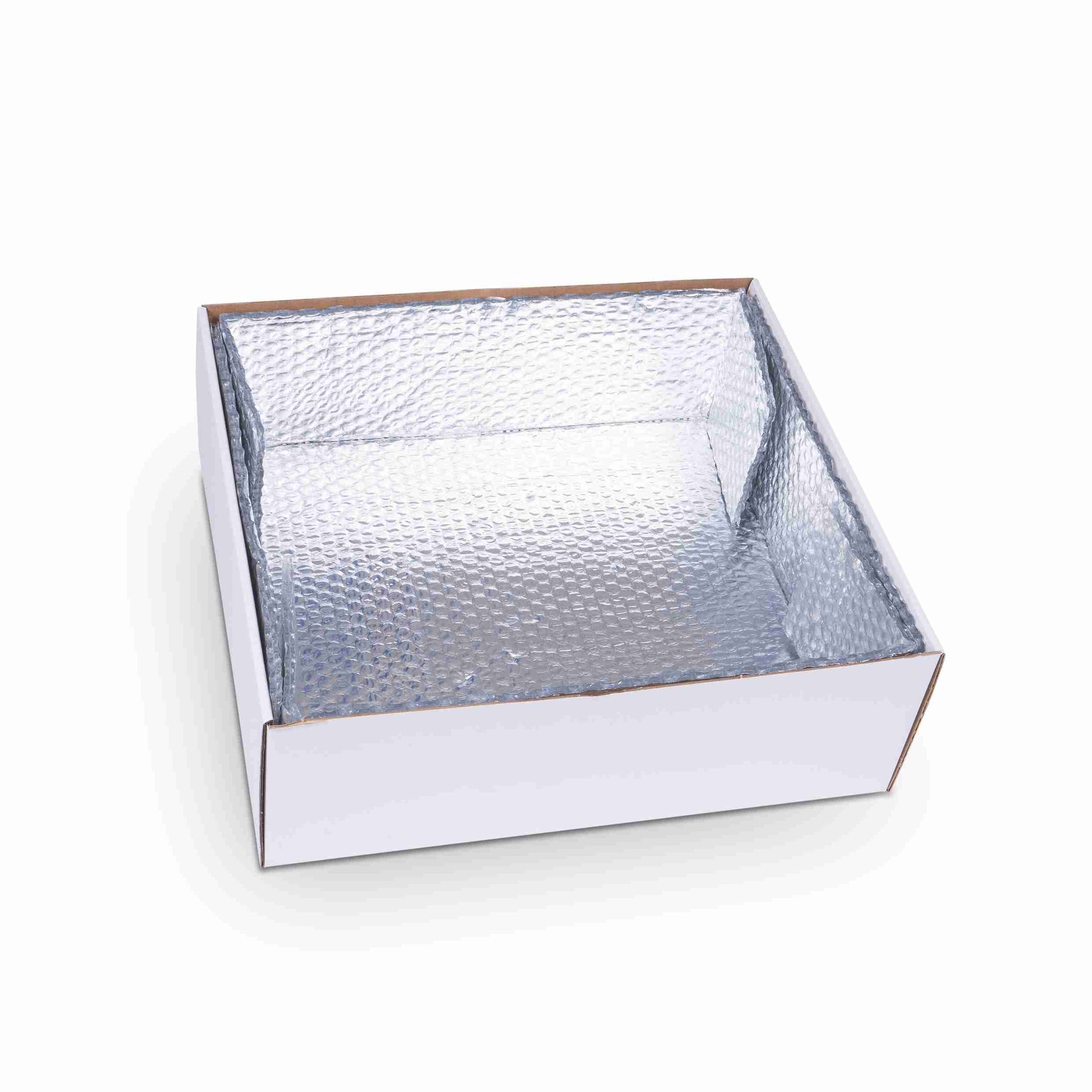 Frische verpackung Stulpschachtel – 416 × 388 × 145 mm, weiss, Wellkarton, nassfest, Deckel – 1 Stk., ab 20 Stk.