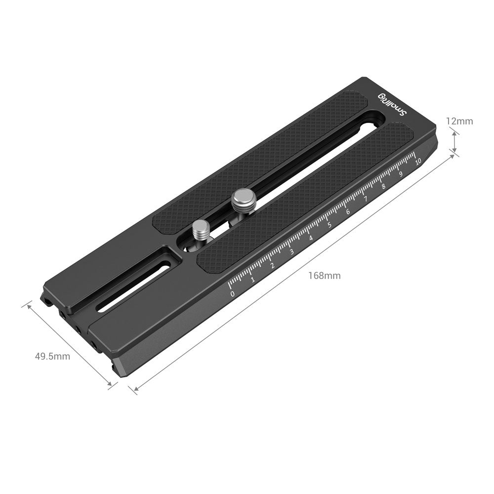 SmallRig Erweiterungsplatte 3031B – 168 × 49,5 × 12 mm, Aluminiumlegierung – für RS 2, Ronin-S, RS 3 und andere