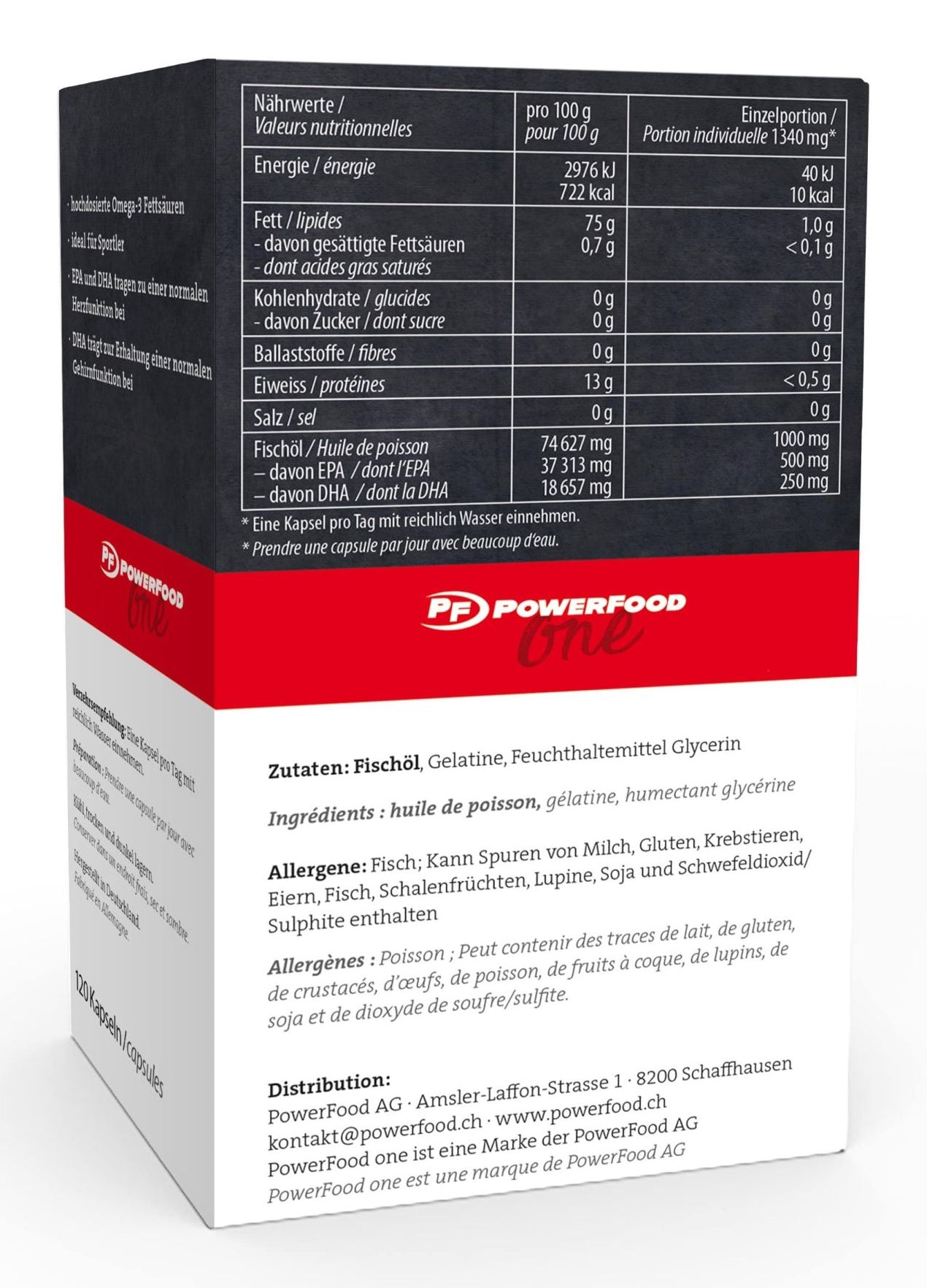 PowerFood Kapseln Neutral – 180 g, 120 Stück
