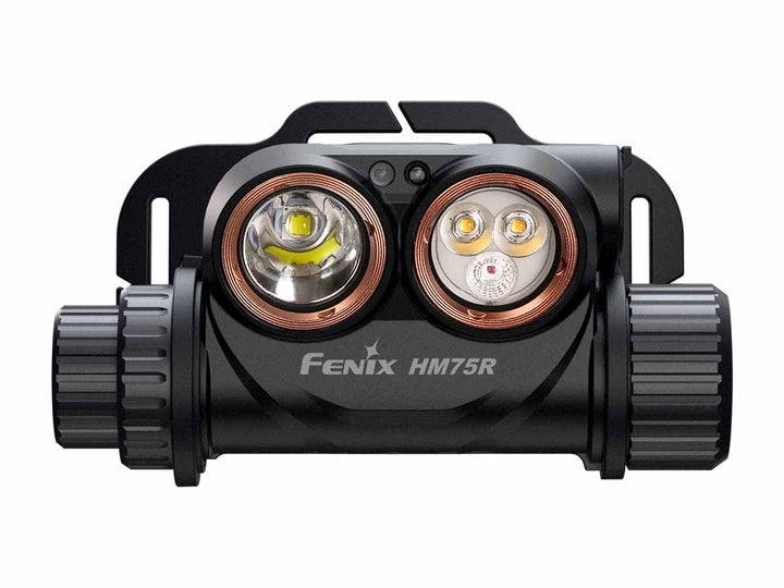Fenix Stirnlampe HM75R – 1600 lm, 223 m, Laufzeit 300 h – Grau/Orange
