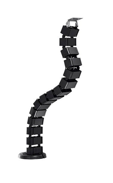 ICY BOX IB-MSA104-CM Kabelführung – L 1,24 m, schwarz, ABS/Polycarbonat, B 36 × H 1240 × T 68 mm