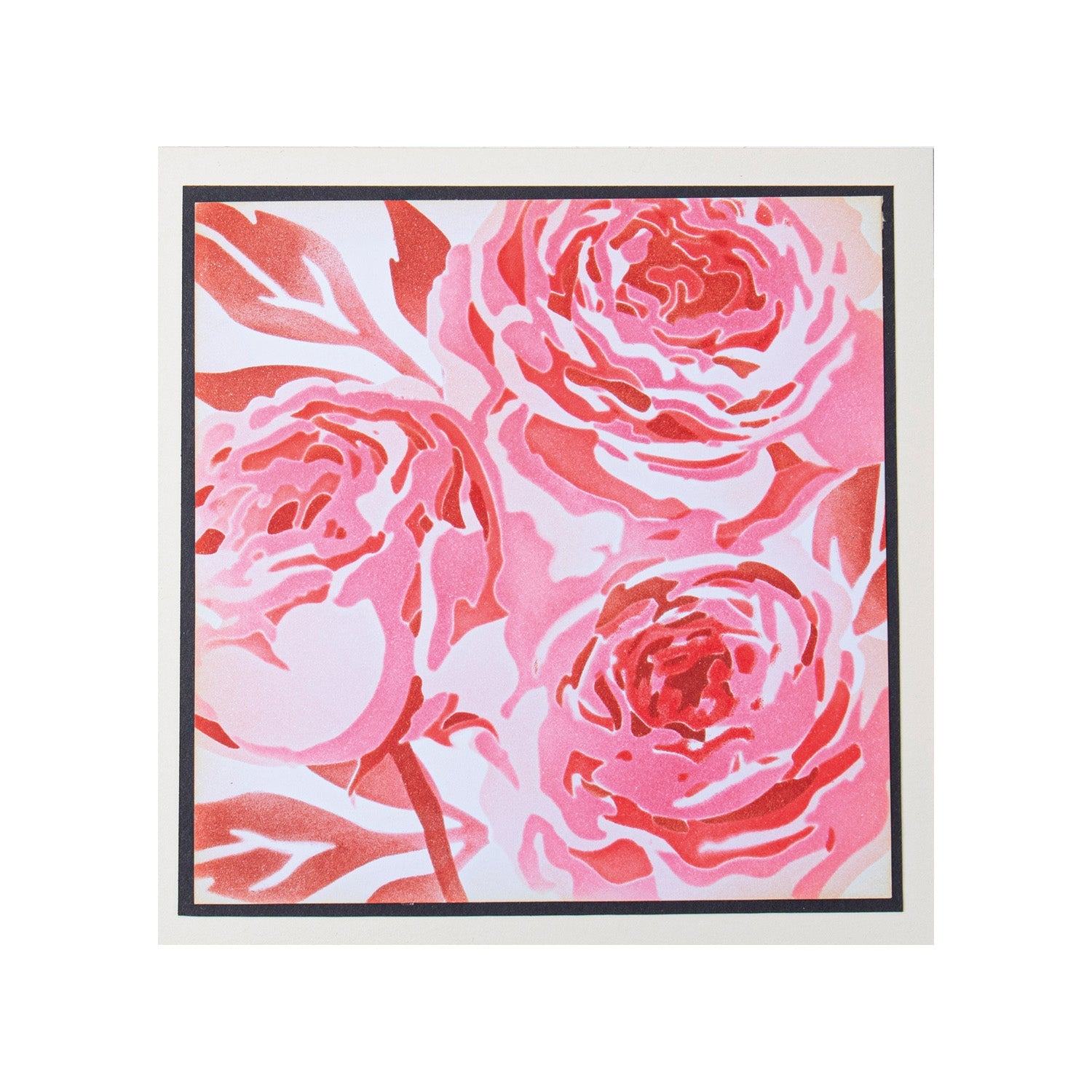 Sizzix Schablone – Pfingstrose – 150 × 150 mm
