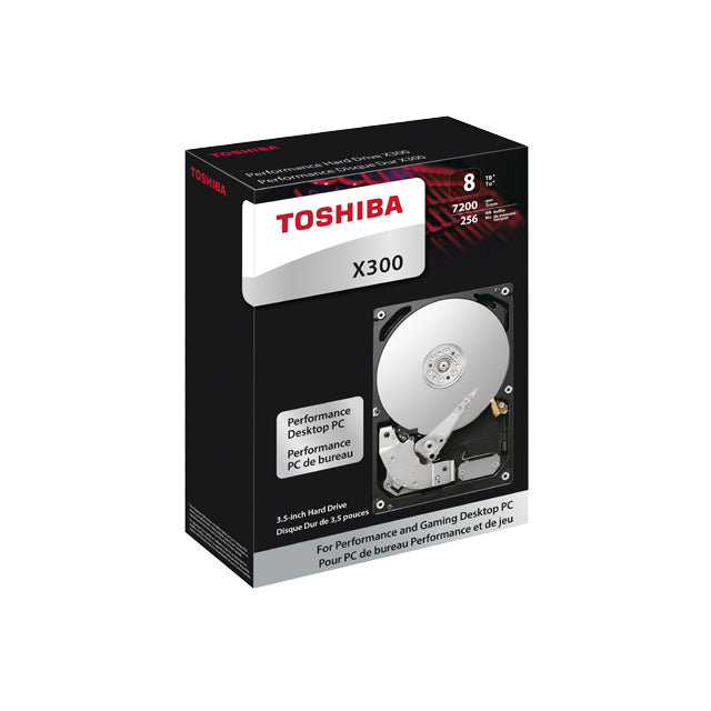 Toshiba X300 – 10 TB 3,5" HDD, SATA 6 Gbit/s, 7200 U/min, 256 MB Cache