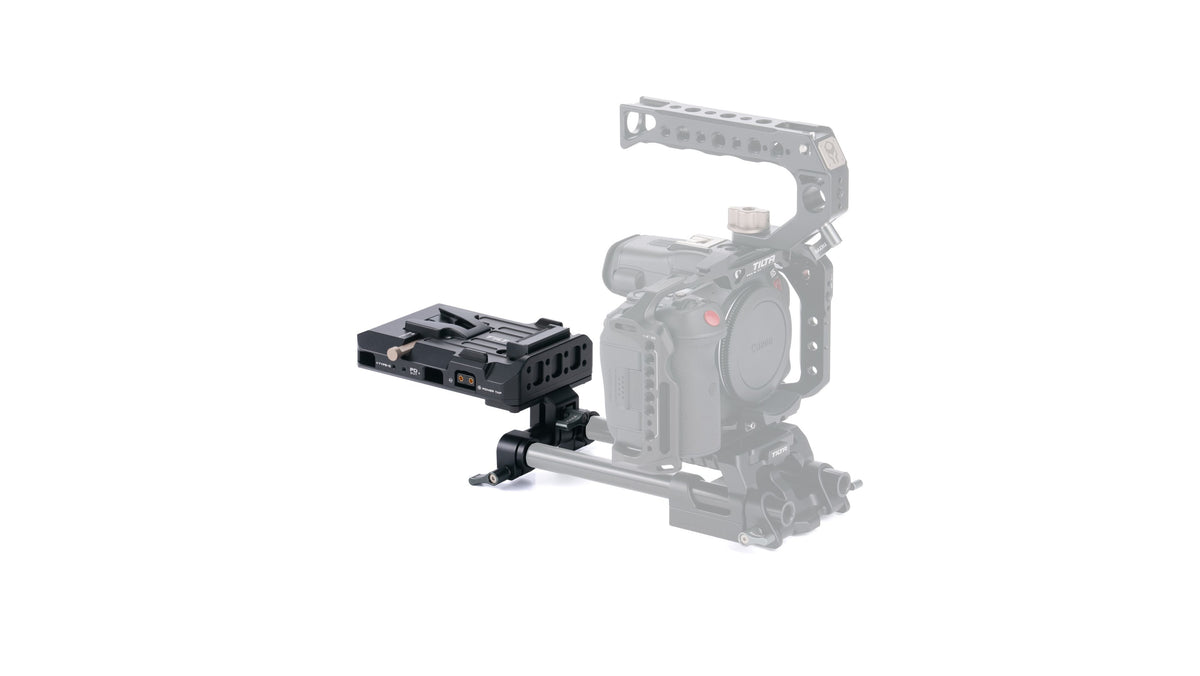 Tilta TA-BTP3-V-B V-Mount-Akkuplatte – Schwarz, Aluminium/Edelstahl – 152,4 × 101,6 × 101,6 mm, 453,5 g