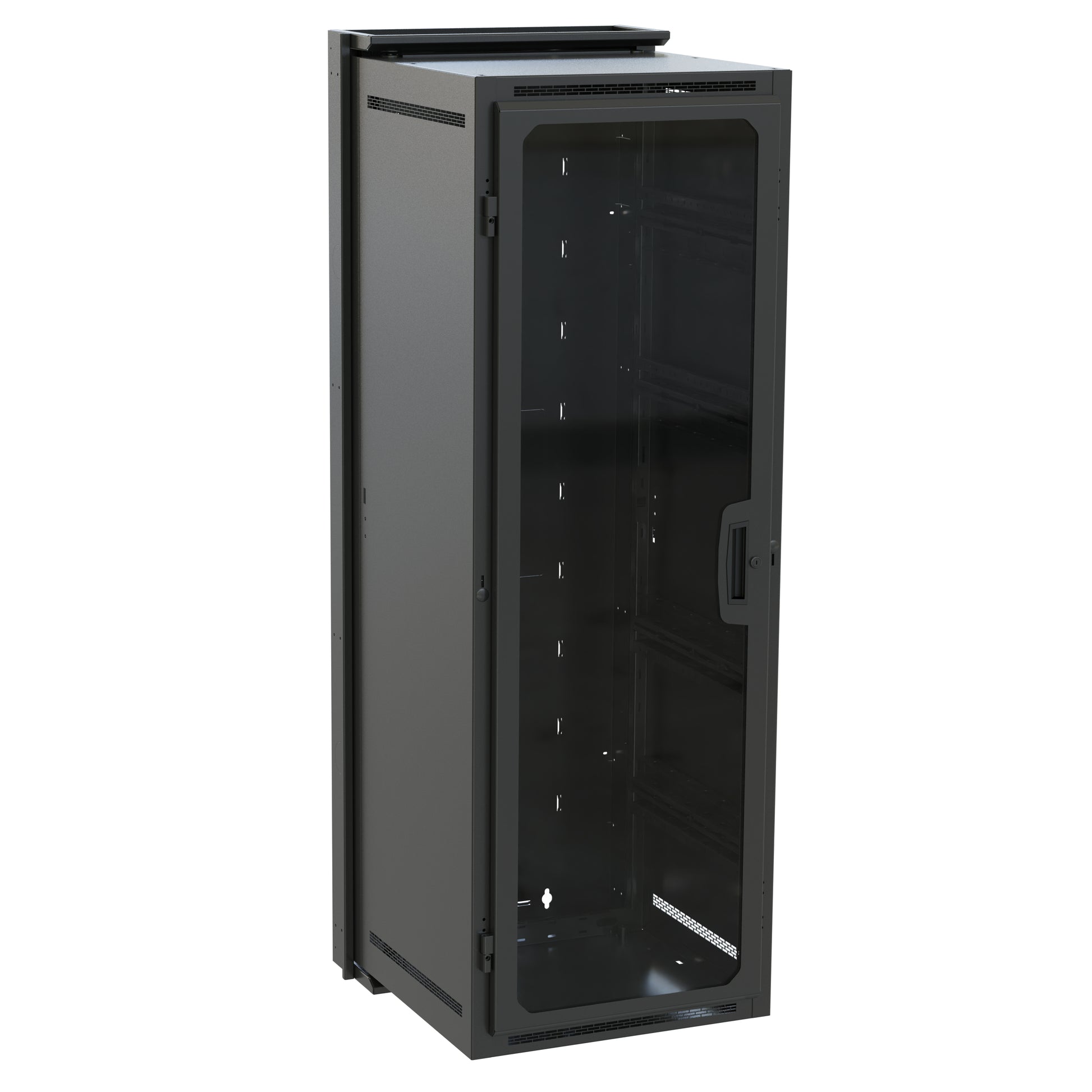 Middle Atlantic Wandmontiertes Regal, DWR-35-26PD – 35U – 594 × 660 × 1734 mm – 136,1 kg – schwarz