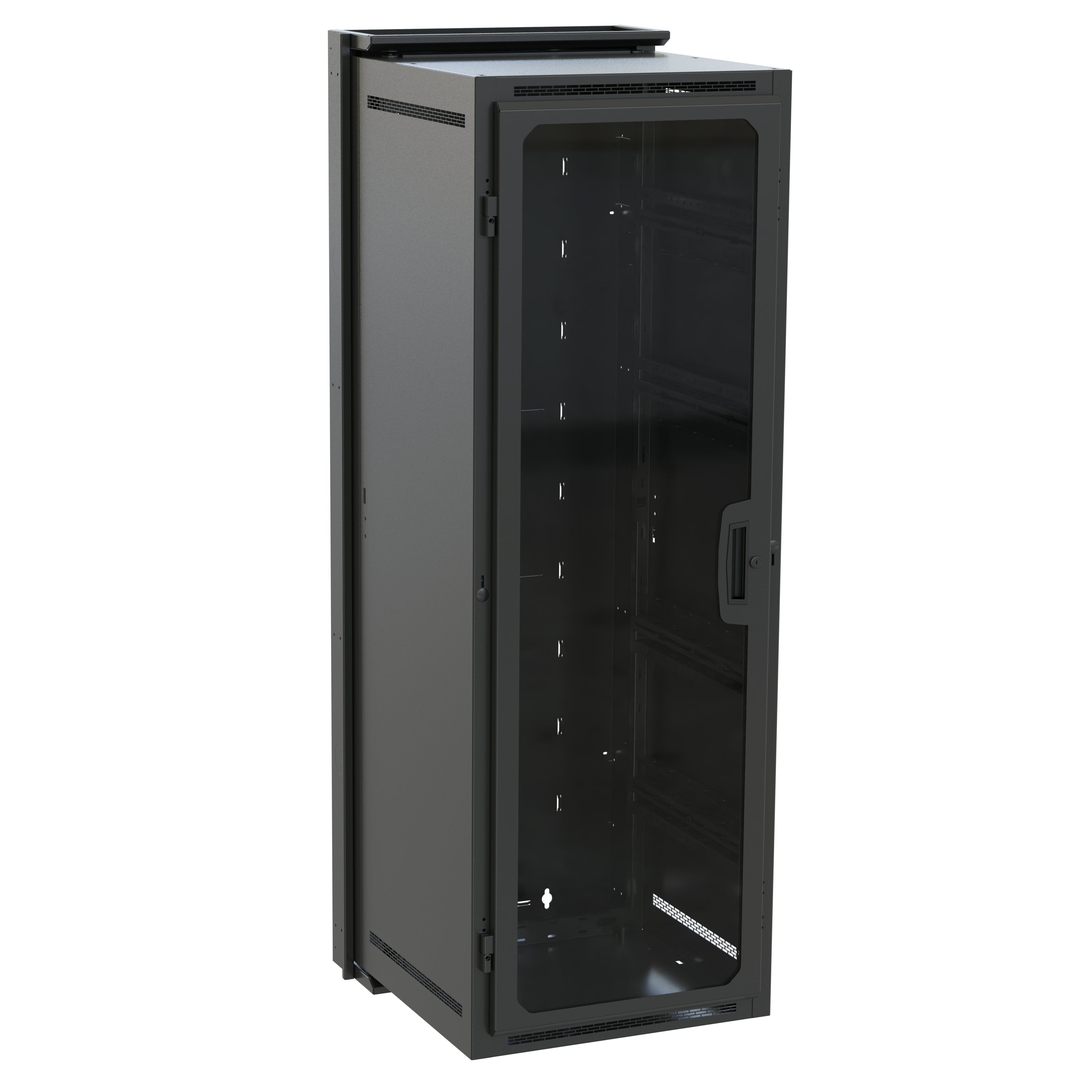 Middle Atlantic Wandmontiertes Regal, DWR-35-26PD – 35U – 594 × 660 × 1734 mm – 136,1 kg – schwarz