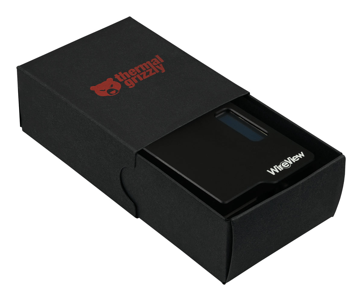 Thermal Grizzly WireView GPU – GPU-Bausatz, Aluminium, 43 × 47 × 22 mm, 50 g, Schwarz