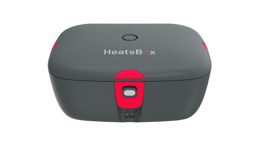 HeatsBox Elektrische Lunchbox GO 2.0 – 925 ml, Akku, 100 W, Warmhaltefunktion – Schwarz