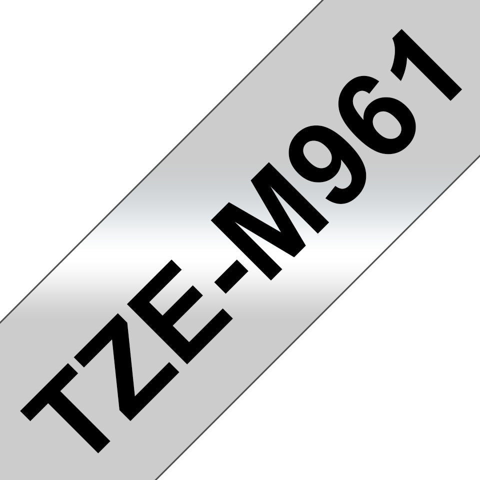 Brother Schriftband – 36 mm × 8 m, silber, schwarz