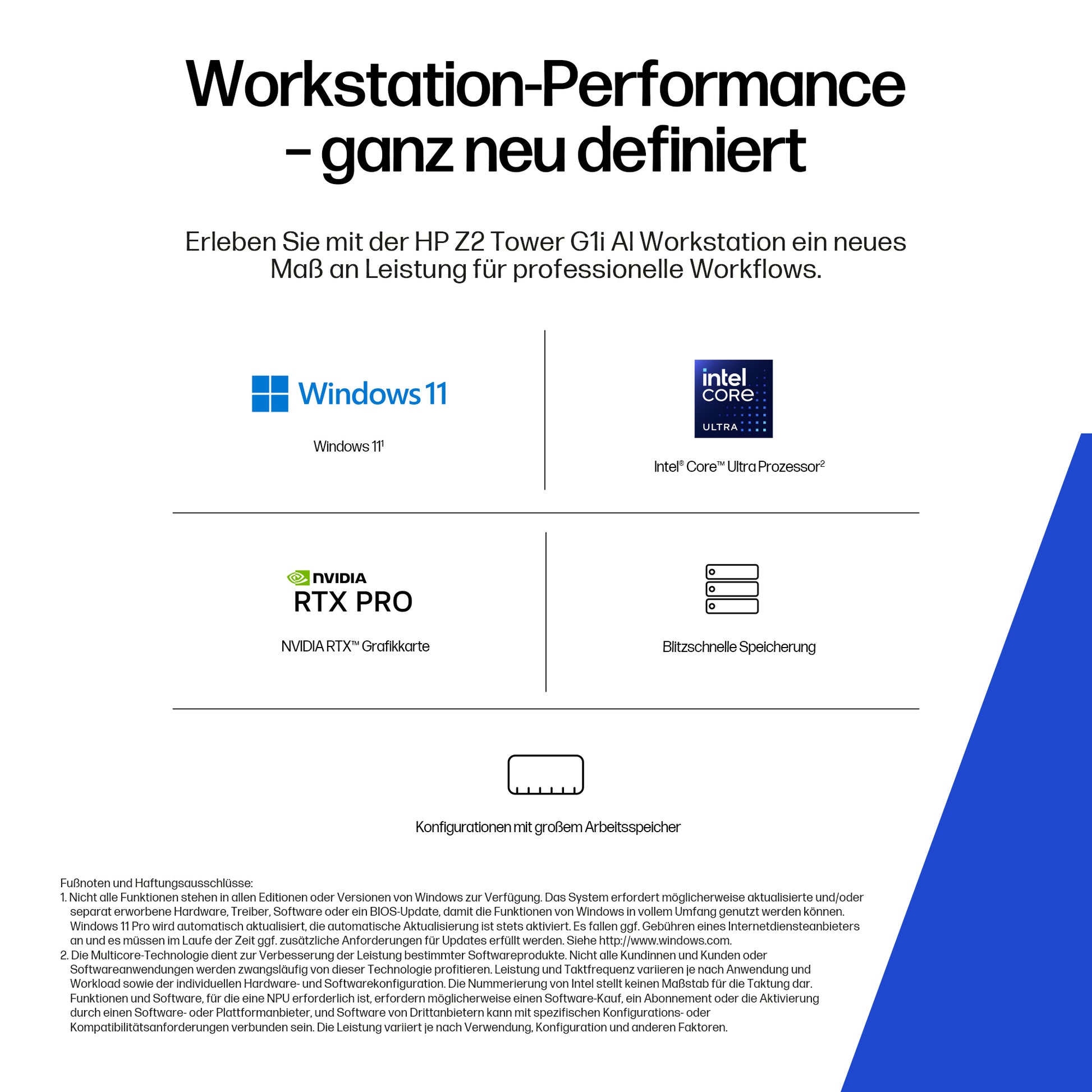 HP Tower – Intel Core Ultra 7 265K, 64 GB RAM, 1 TB SSD, NVIDIA RTX Pro 2000 Blackwell 16 GB, Windows 11 Pro