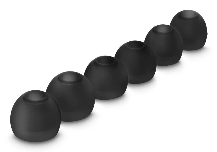 Hama Ersatz-Ohrpolster/Refresh-Kit – für Hama Ohrhörer – Silikon, Grösse S/M/L – Schwarz – 6 Stück