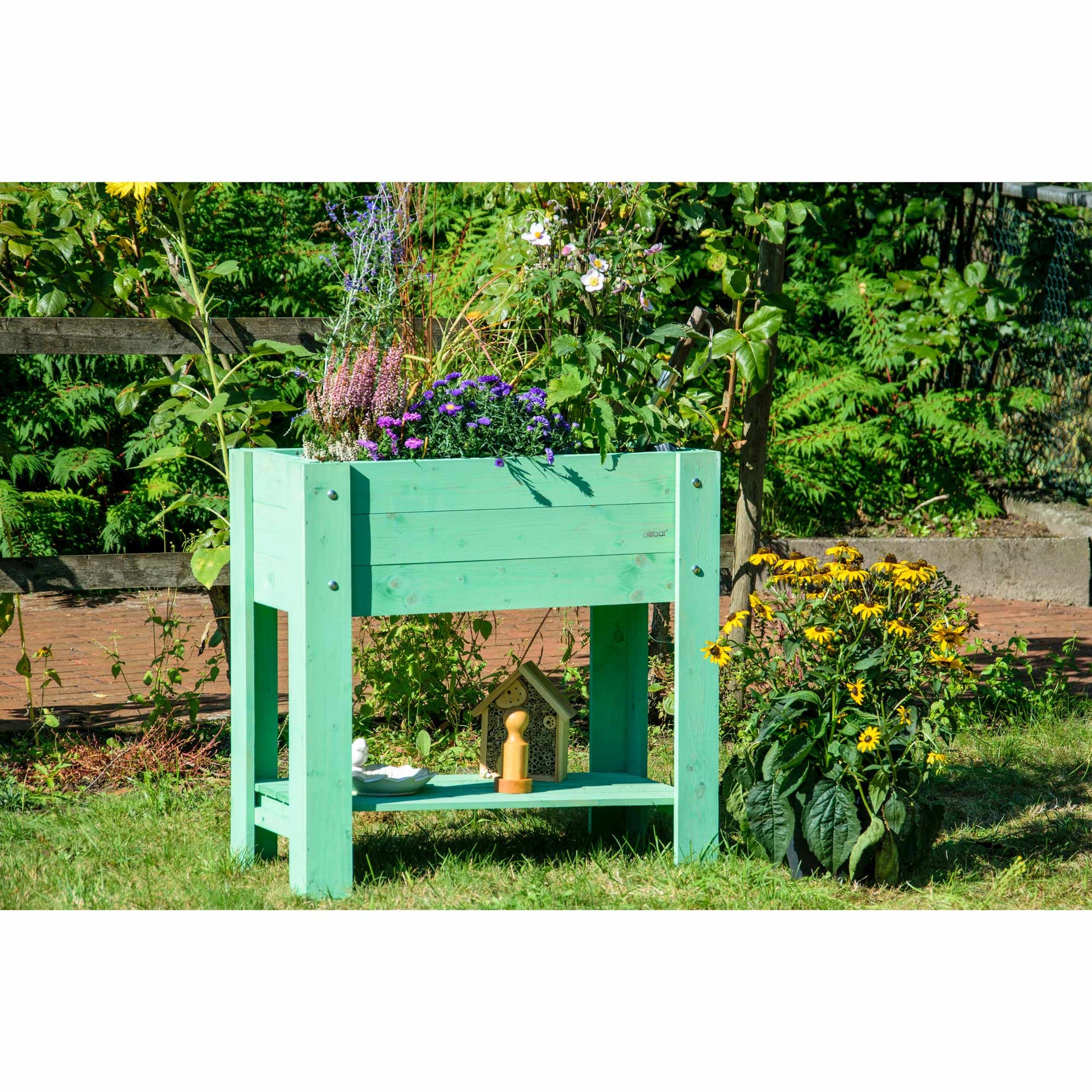 Dobar Hochbeet Urban – 80,3 × 40 × 78,4 cm, Kiefernholz, Grün