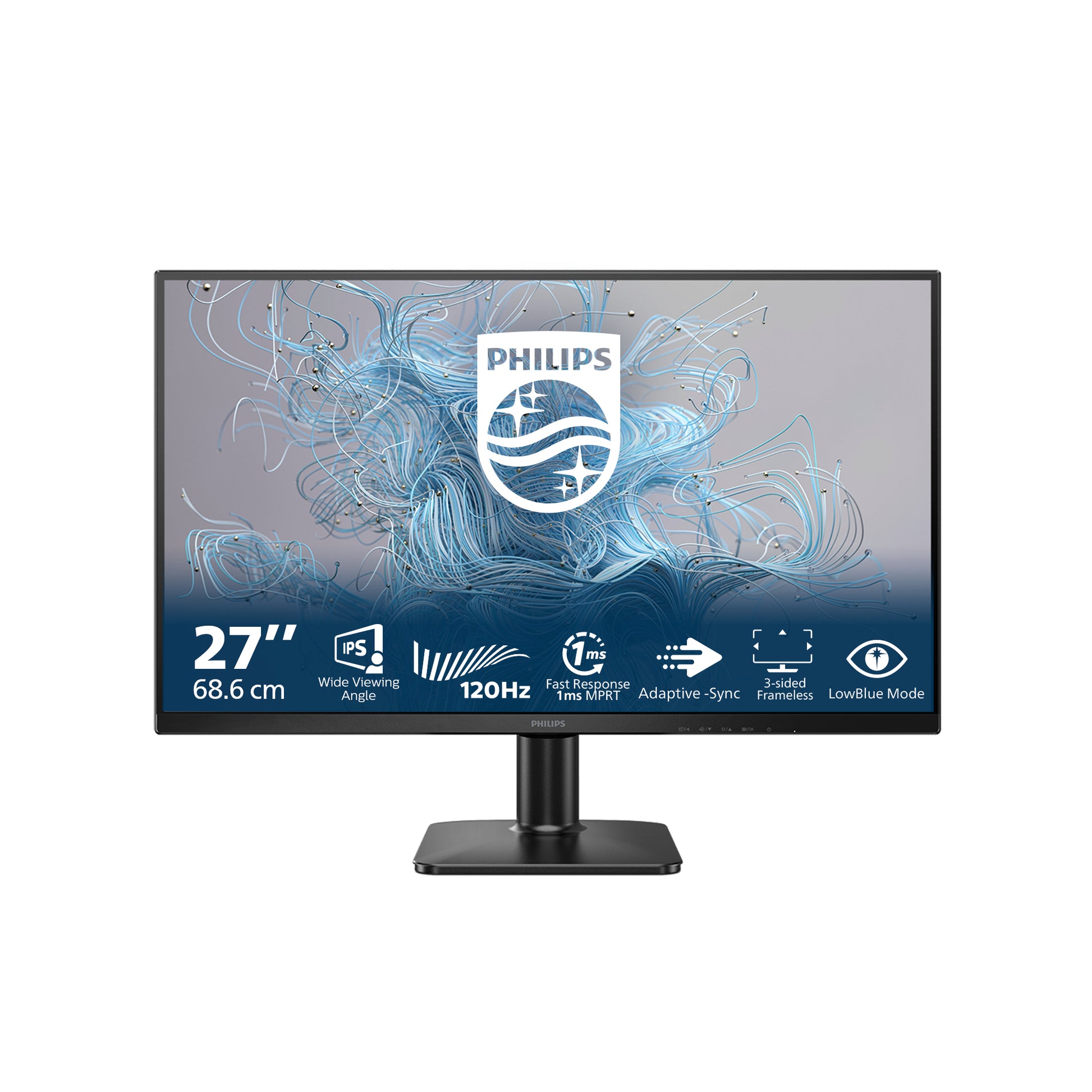 Philips 27E2N1110/00 – Monitor, 27", 1920 × 1080 (Full HD), IPS, 120 Hz, 250 cd/m², Schwarz