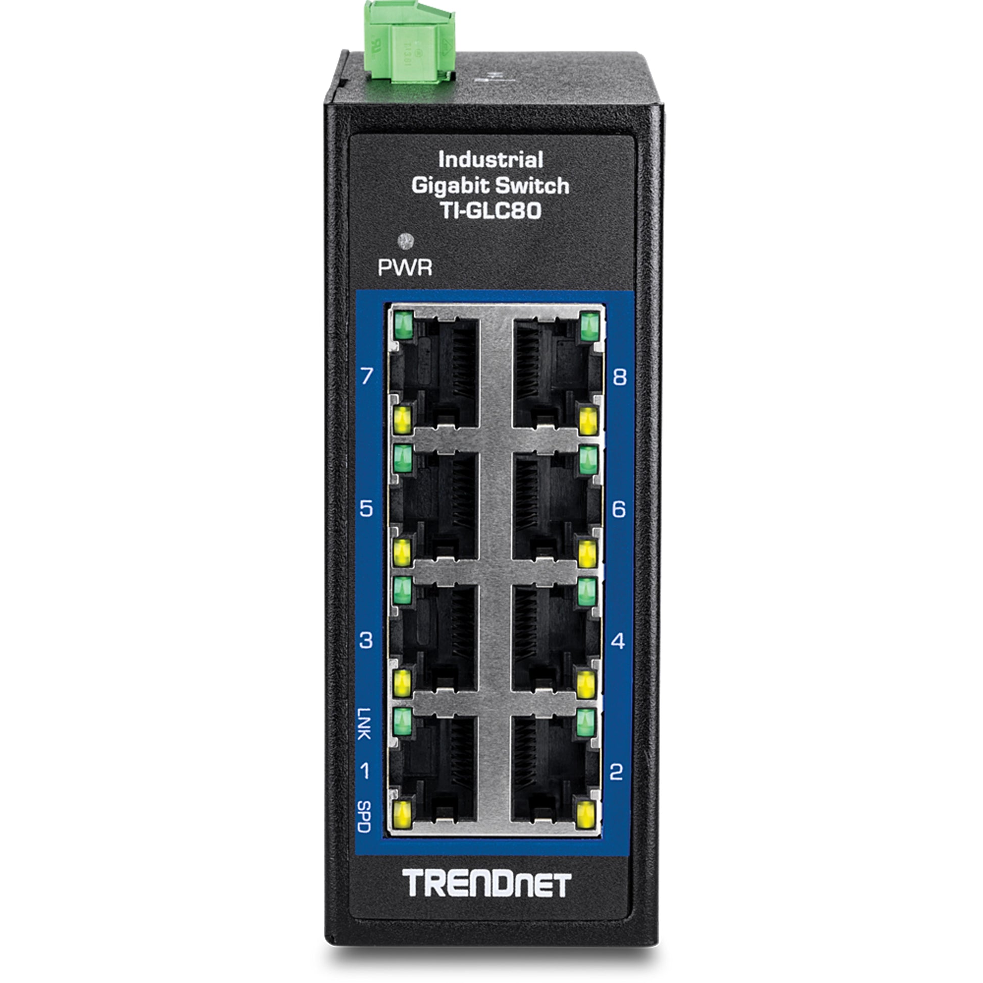 TRENDnet TI-GLC80 – Unmanaged Switch – 8× 1G, DIN-Rail