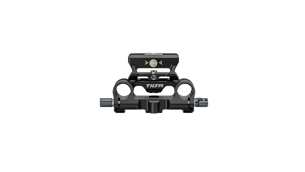 Tilta TA-MBP2-B Montageplatte 15mm LWS – 177,8 × 114,3 × 101,6 mm, 376 g – 1/4"-20 – für Ronin S – Schwarz