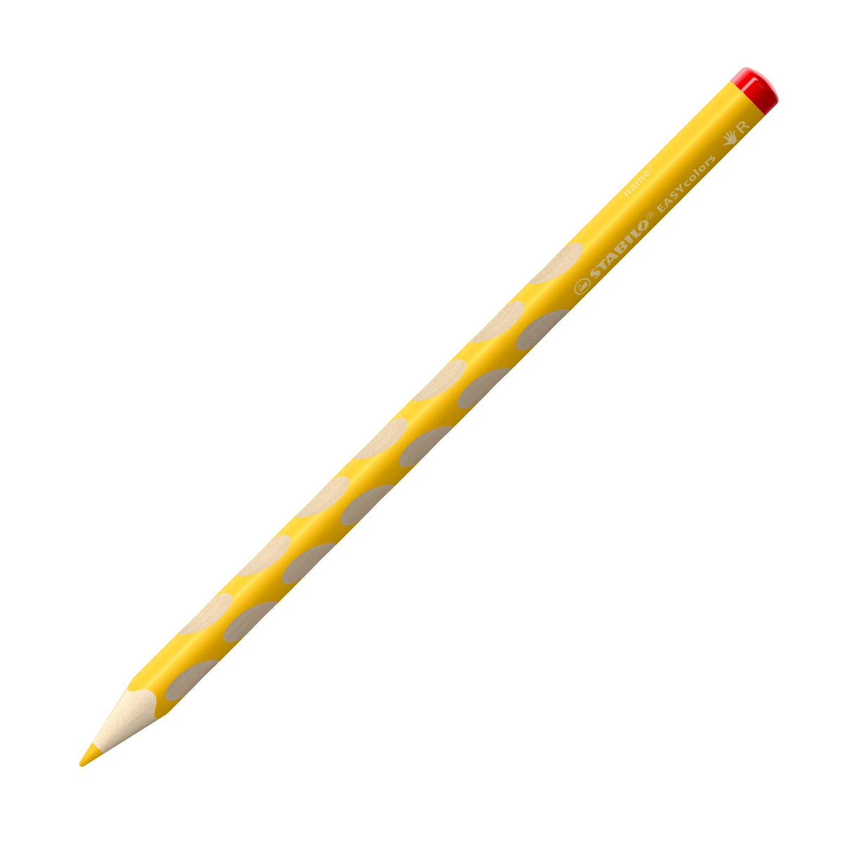 STABILO Buntstift EASYcolors R – Dreikant, Minen-Ø 4,2 mm, Einzelstift Gelb