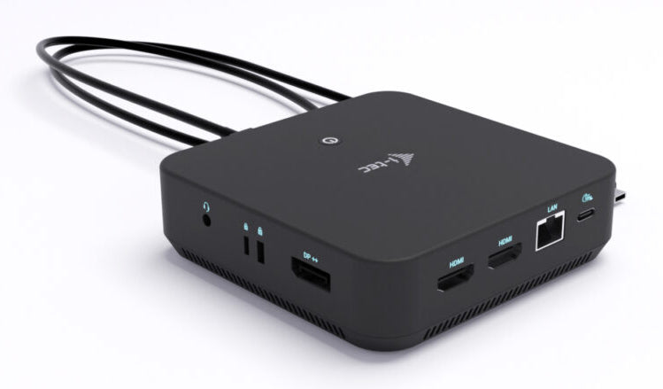 i-tec Dockingstation – USB-C, 1× DP, 2× HDMI, 5× USB-A, 100 W PD, GbE, für Windows/Mac/ChromeOS