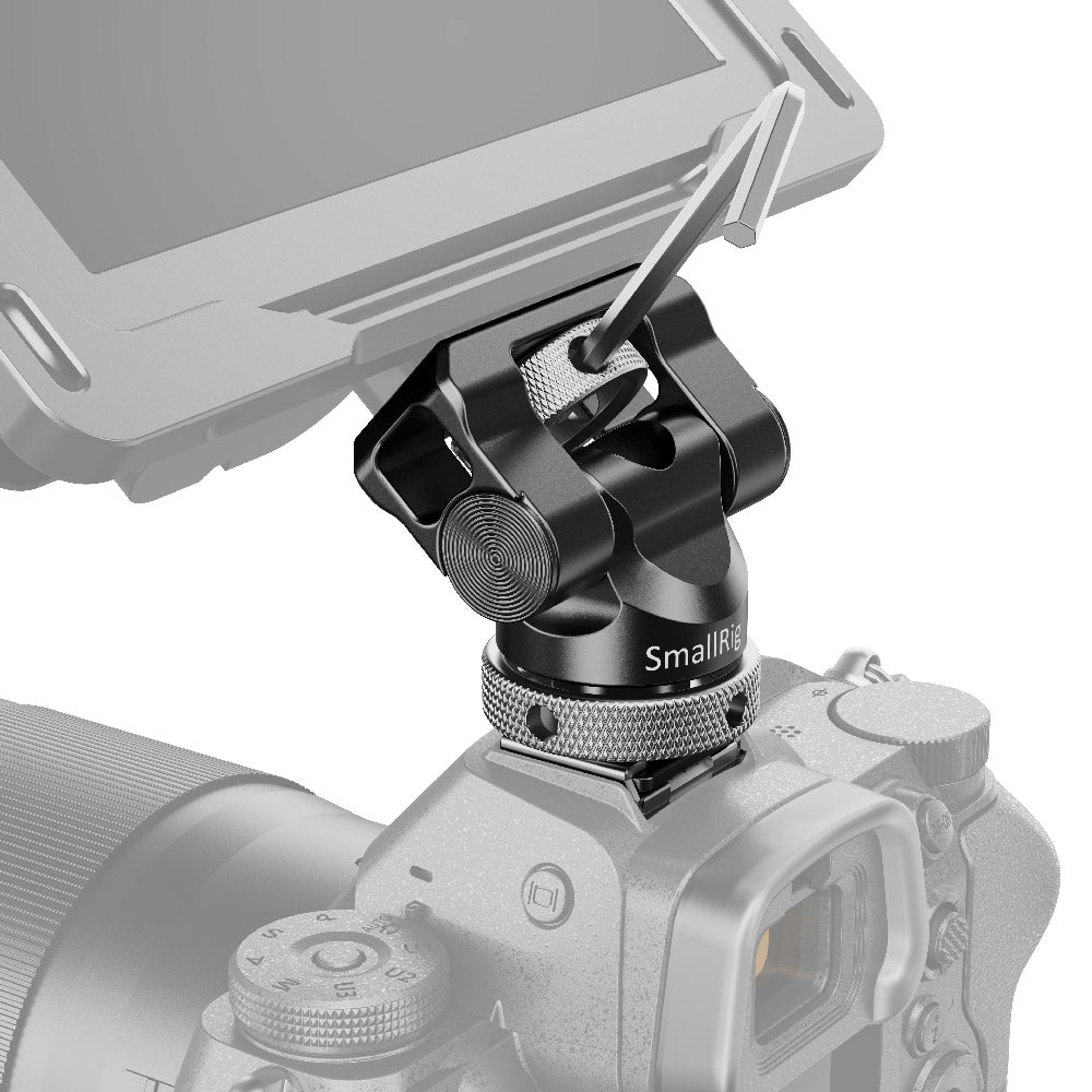 SmallRig BSE2346B Monitor-Halterung – bis 1,2 kg – für SmallHD, Atomos, Blackmagic u. a. – Schwarz