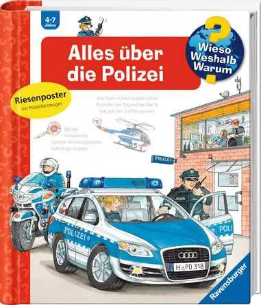 Ravensburger Buch – Wieso? Weshalb? Warum? – Alles über die Polizei (Band 22), 16 Seiten, Deutsch, 4–7 Jahre