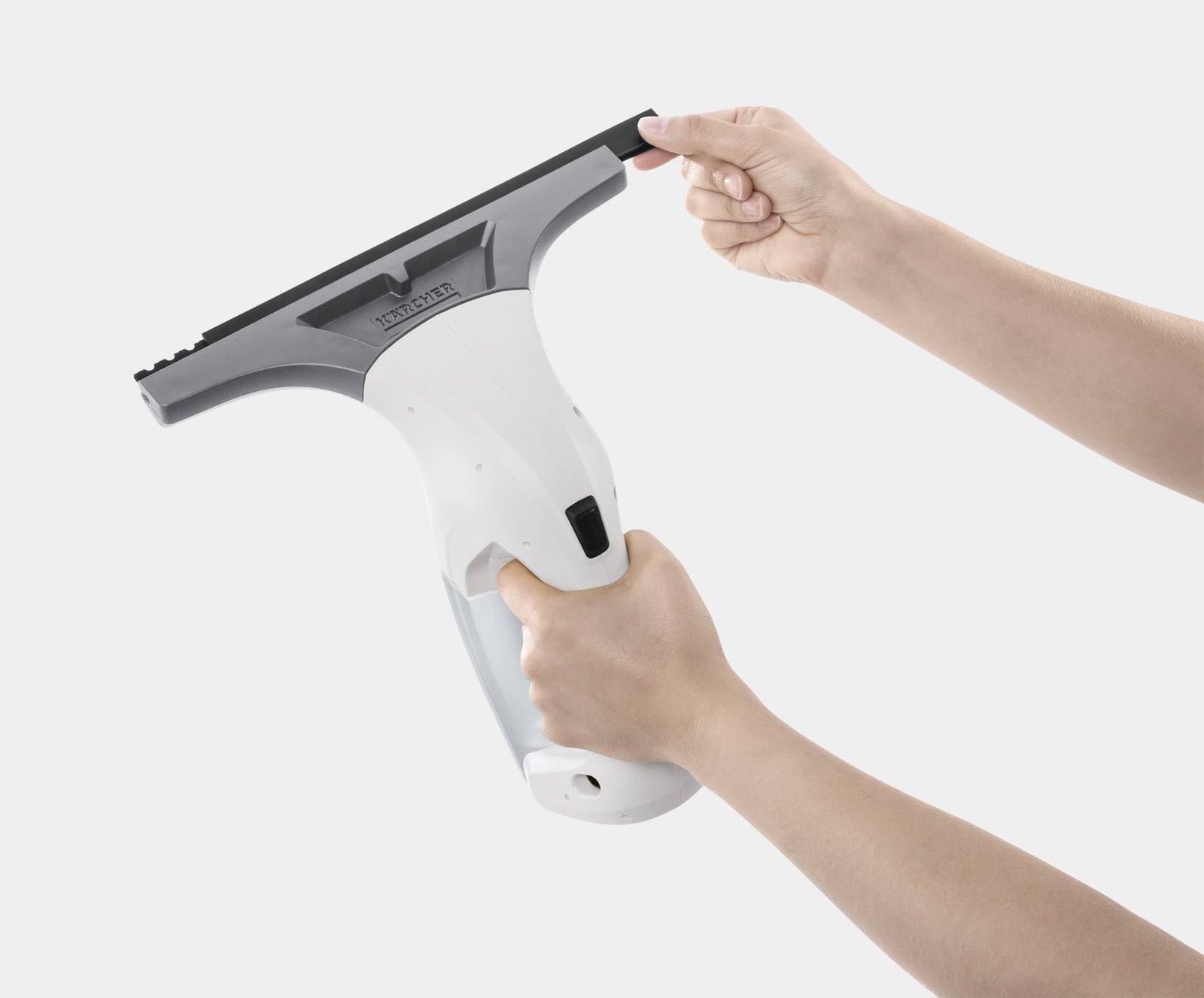 Kärcher WV 1 Plus – Fenstersauger – Arbeitsbreite 28 cm, Laufzeit 25 min, Tank 100 ml, 70 m², Weiss
