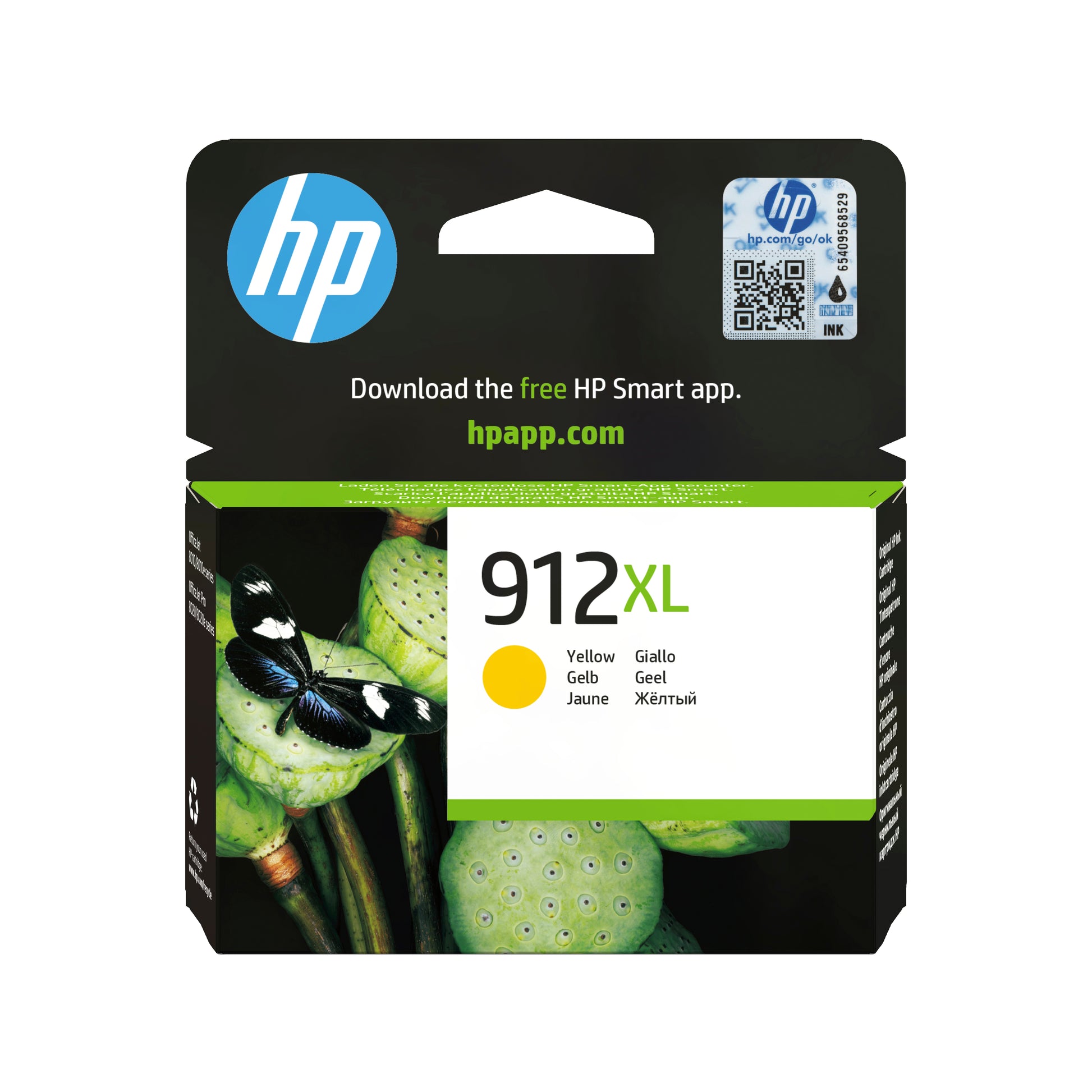 HP 912XL Gelbe Tintenpatrone (Original) – 700 Seiten – für OfficeJet 8010e, OfficeJet Pro 8020e …