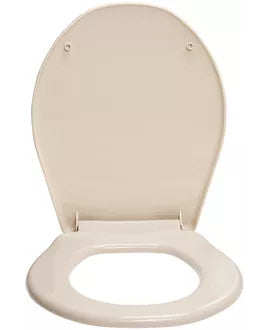 Diaqua Toilettensitz – Polypropylen, Beige, Rund, 39,5 × 45,5 cm