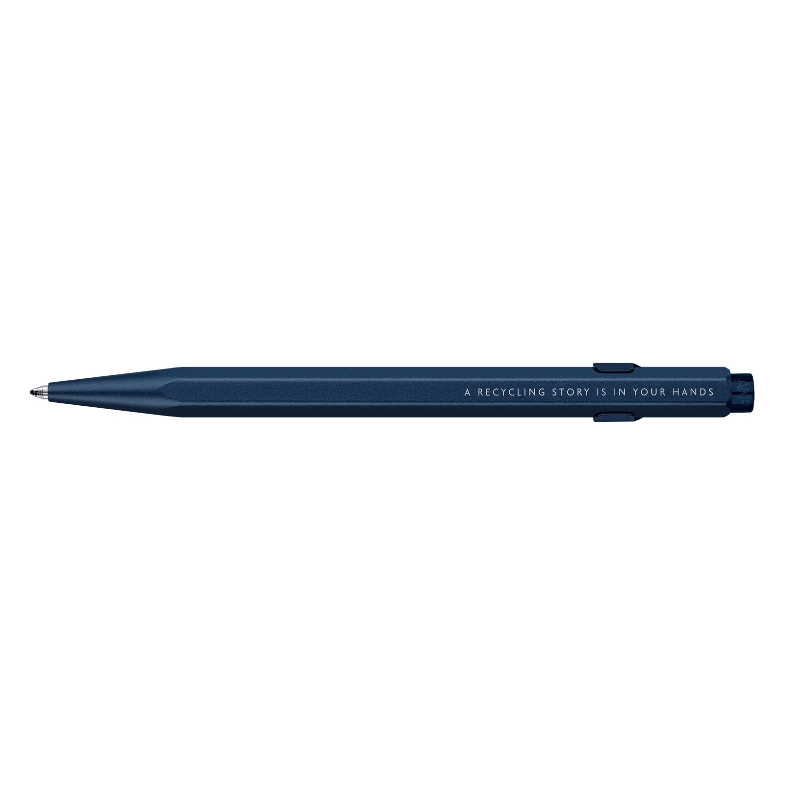 Caran d-Ache Caran d'Ache 849 Nespresso Edition 6 Kugelschreiber – Schwarz, Medium, Druck, Aluminium, Blau, nachfüllbar
