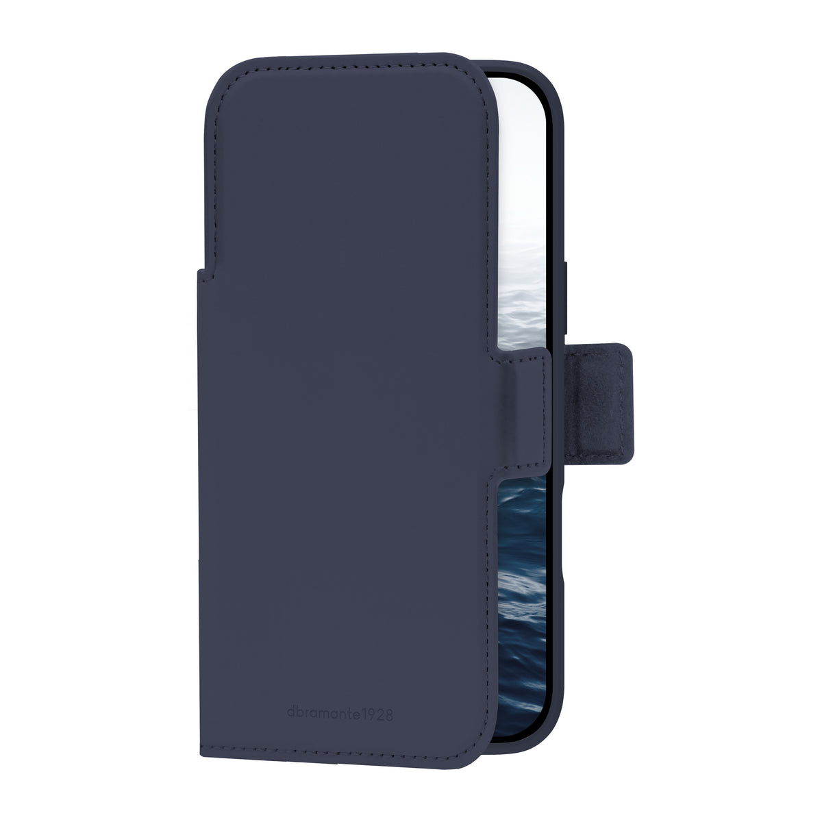 dbramante1928 Copenhagen ICON Folio – für Apple iPhone 18 Pro Max / 17 Pro Max, Leder, Deep Water