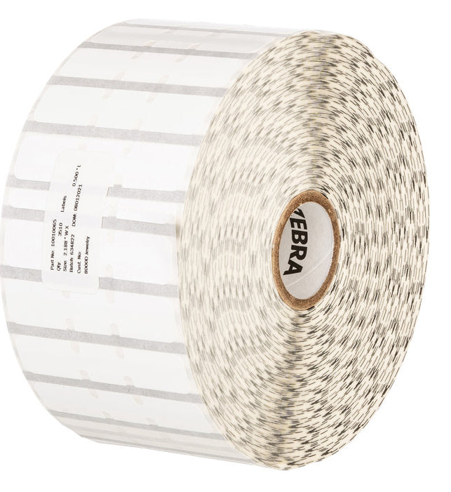 Zebra Druckeretiketten 8000D Jewelry, 56 mm × 13 mm, weiss, Polypropylen (PP), Permanent, 6 Rollen