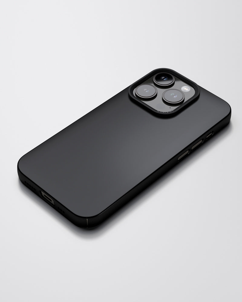 Nudient – Backcover – für Apple iPhone 14 Pro – schwarz – recycelter Kunststoff – MagSafe-kompatibel