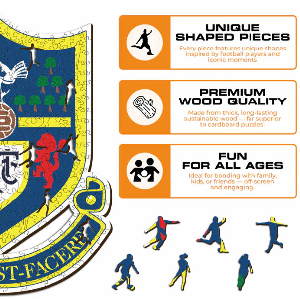 Iconic Puzzles Tottenham Hotspur FC Retro Logo – Logikspiel, 1 Spieler, ab 10 Jahren