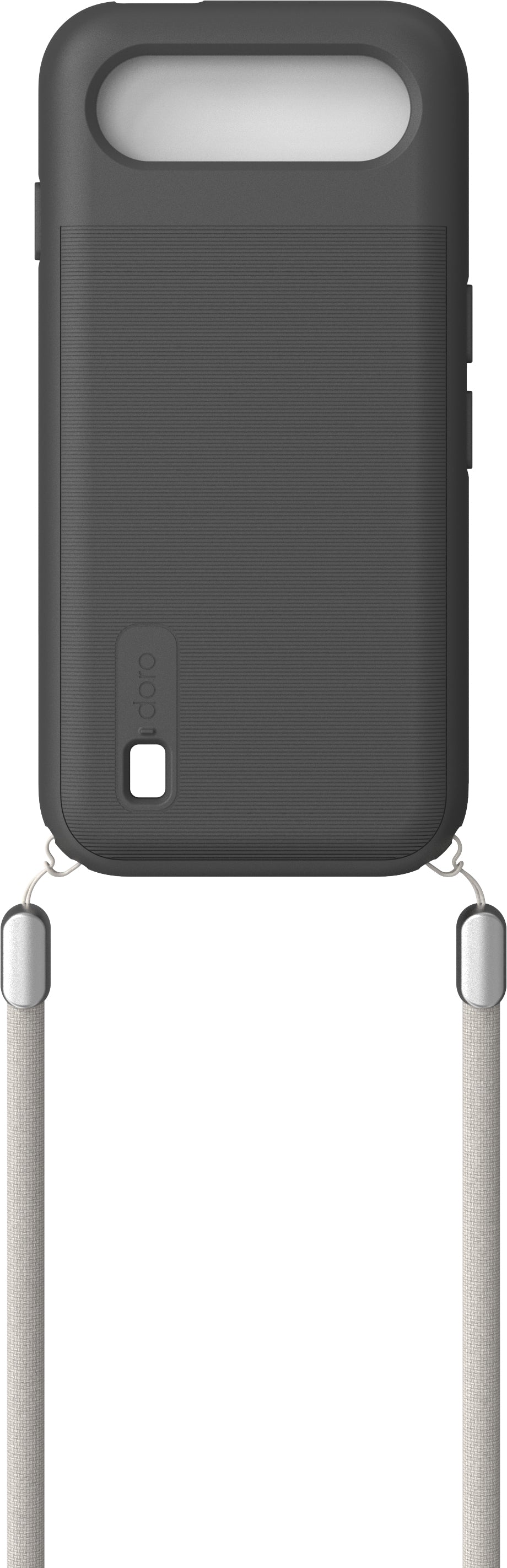 Doro Necklace-Hülle – für Aurora A1X – Graphit – TPU, mit Kordel