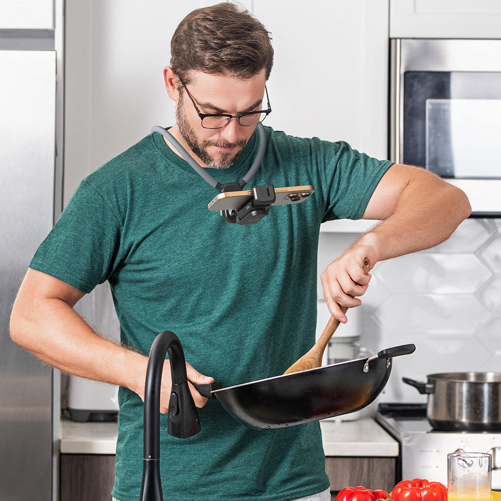 SmallRig Quick Release Nackenstütze 5128 – Tisch-Ständer – verstellbar, 59–92 mm Gerätebreite – Schwarz
