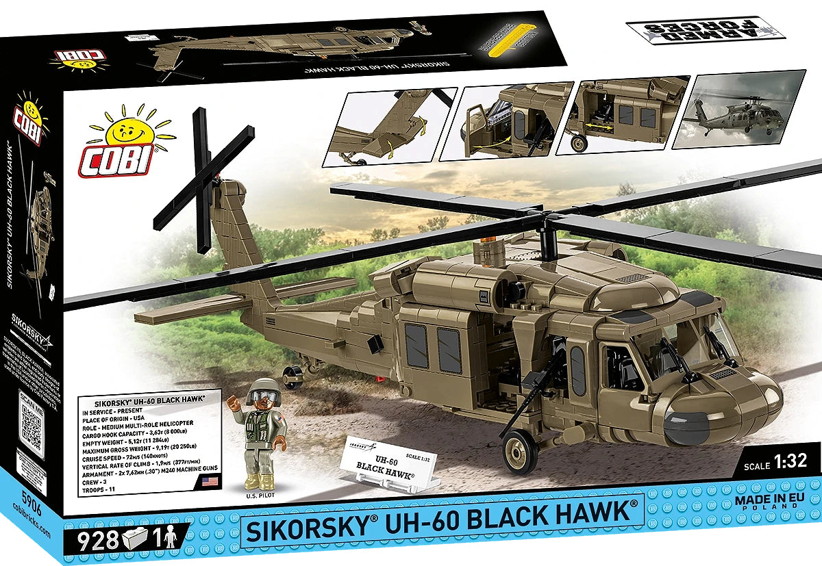 COBI UH-60 Black Hawk Bausatz – 928-teilig – 54 × 16 × 37 cm – ab 8 J. – Kunststoff
