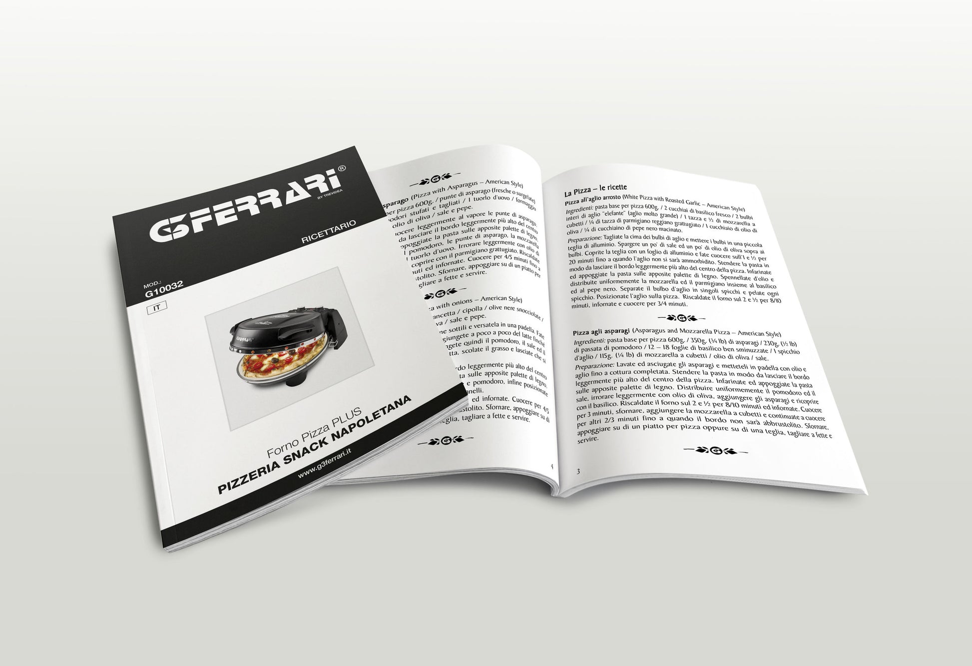 G3 Ferrari Pizzaofen Napoletana G1003210 – 1 Pizza, Ø 31 cm, 1'200 W – schwarz/stein