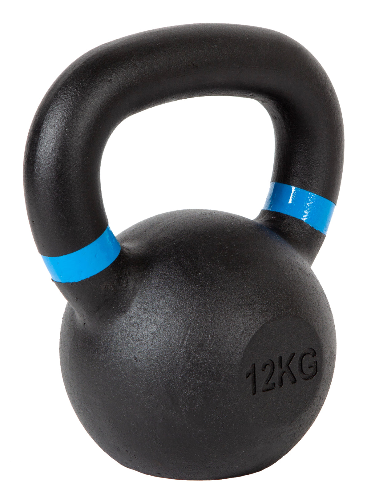 Fitcom Kettlebell Standard Gusseisen, Ø14,0 cm × 22,0 cm, Gusseisen, Schwarz, 12 kg