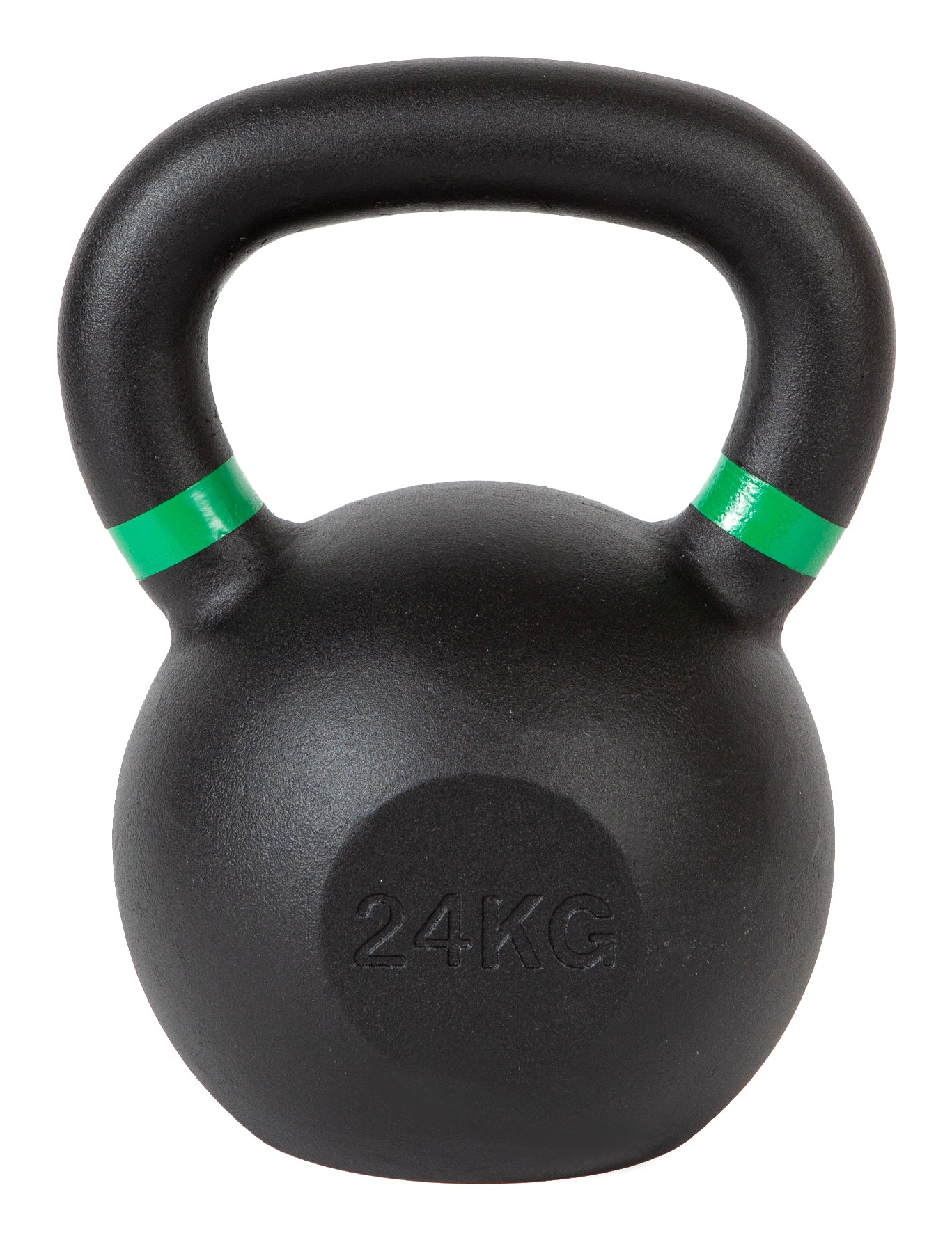 Fitcom Kettlebell, 24 kg – Schwarz, Gusseisen