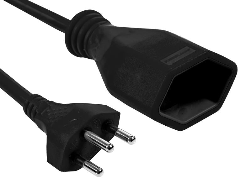 Furber. Verlängerungskabel – T12–T13, 0,2 m, 3×1 mm², schwarz