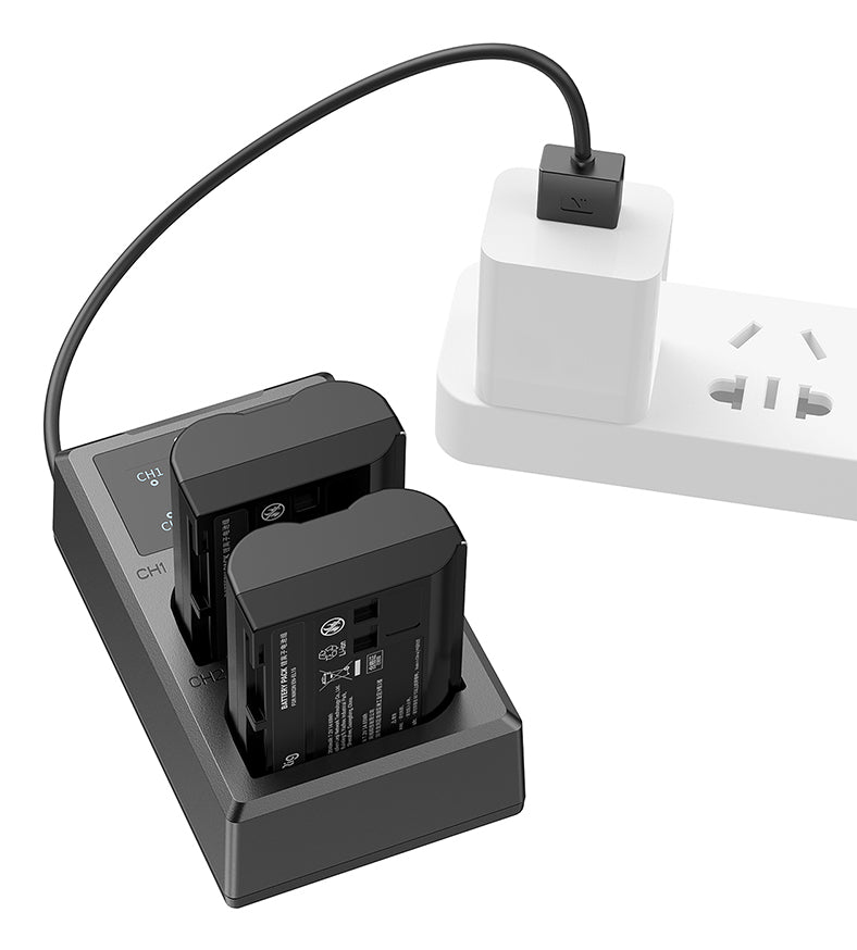 SmallRig 3820B Akkuladegerät/Ladecase – 2040 mAh Lithium-Ion – für Nikon EN-EL15 (D500, D600, D610 u. a.)