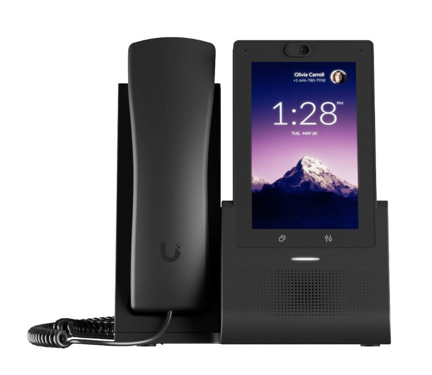 Ubiquiti UniFi Talk Phone Touch – Touchscreen, 5" Display, PoE, Bluetooth, Schwarz