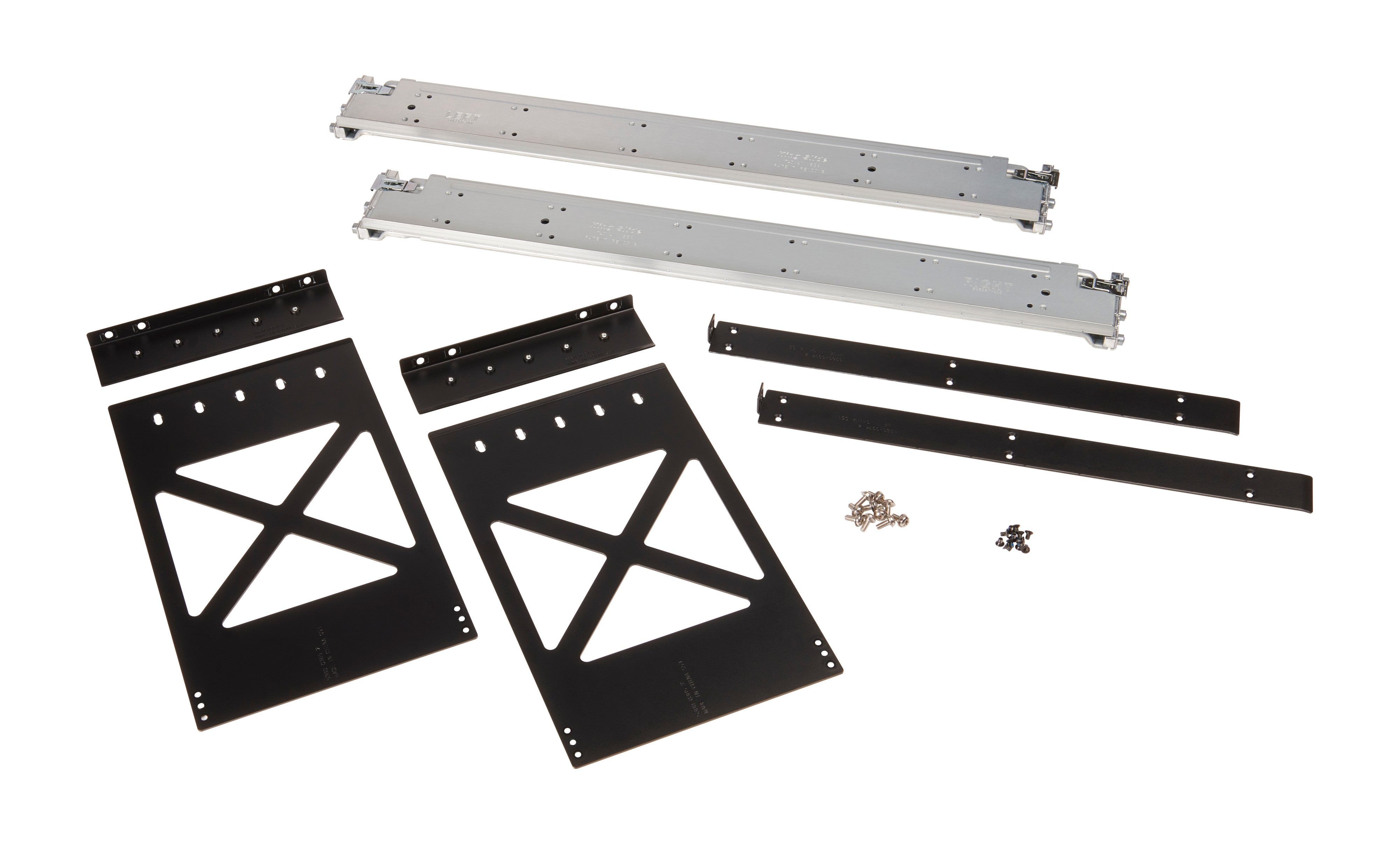 HPE Aruba – Montageset, 198 × 579 × 56 mm, schwarz