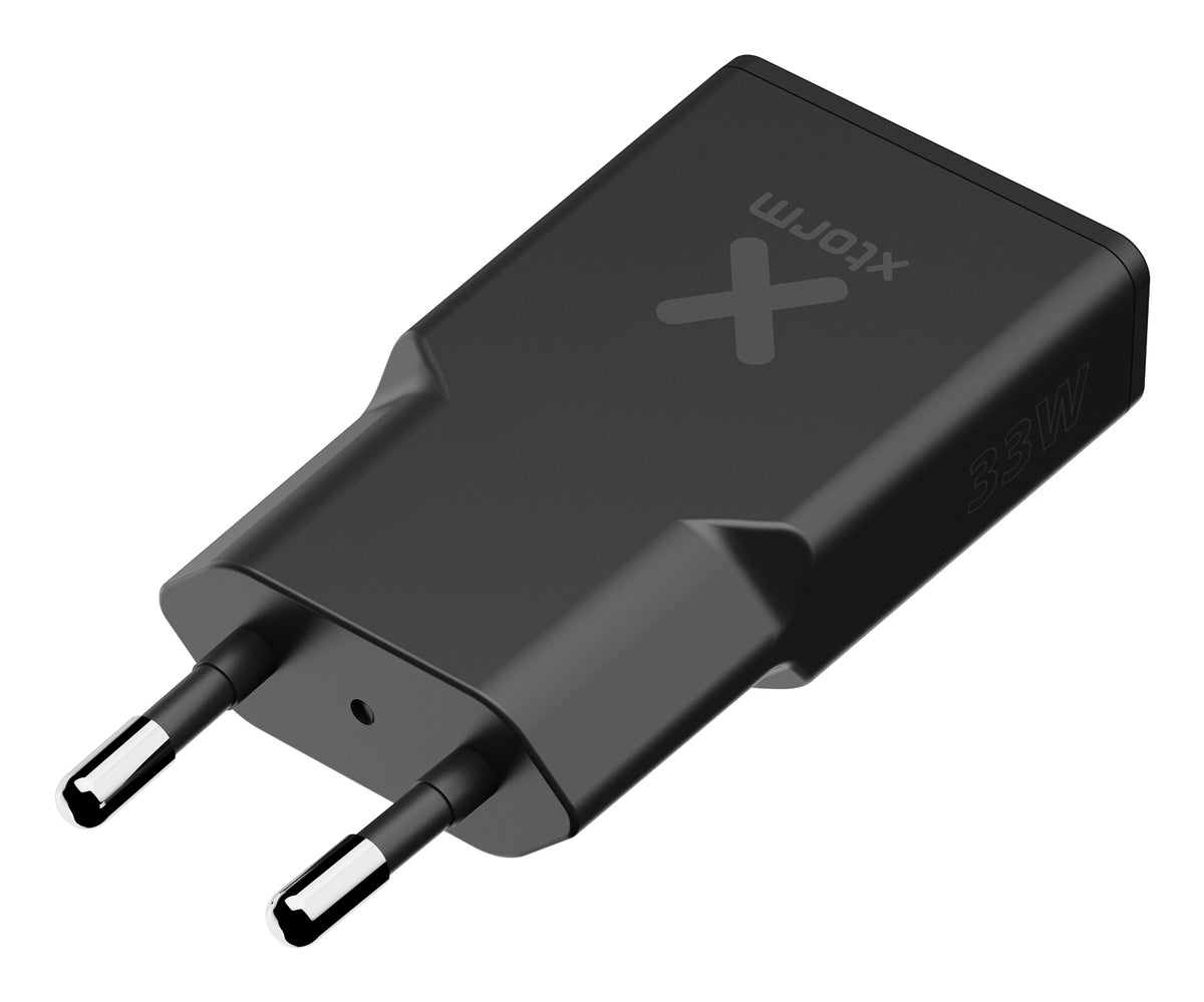 Xtorm XG2SLE0336 USB-Ladegerät 33 W – USB-C×1, USB-A×1 – PD, PPS, QC 3.0 – Schwarz