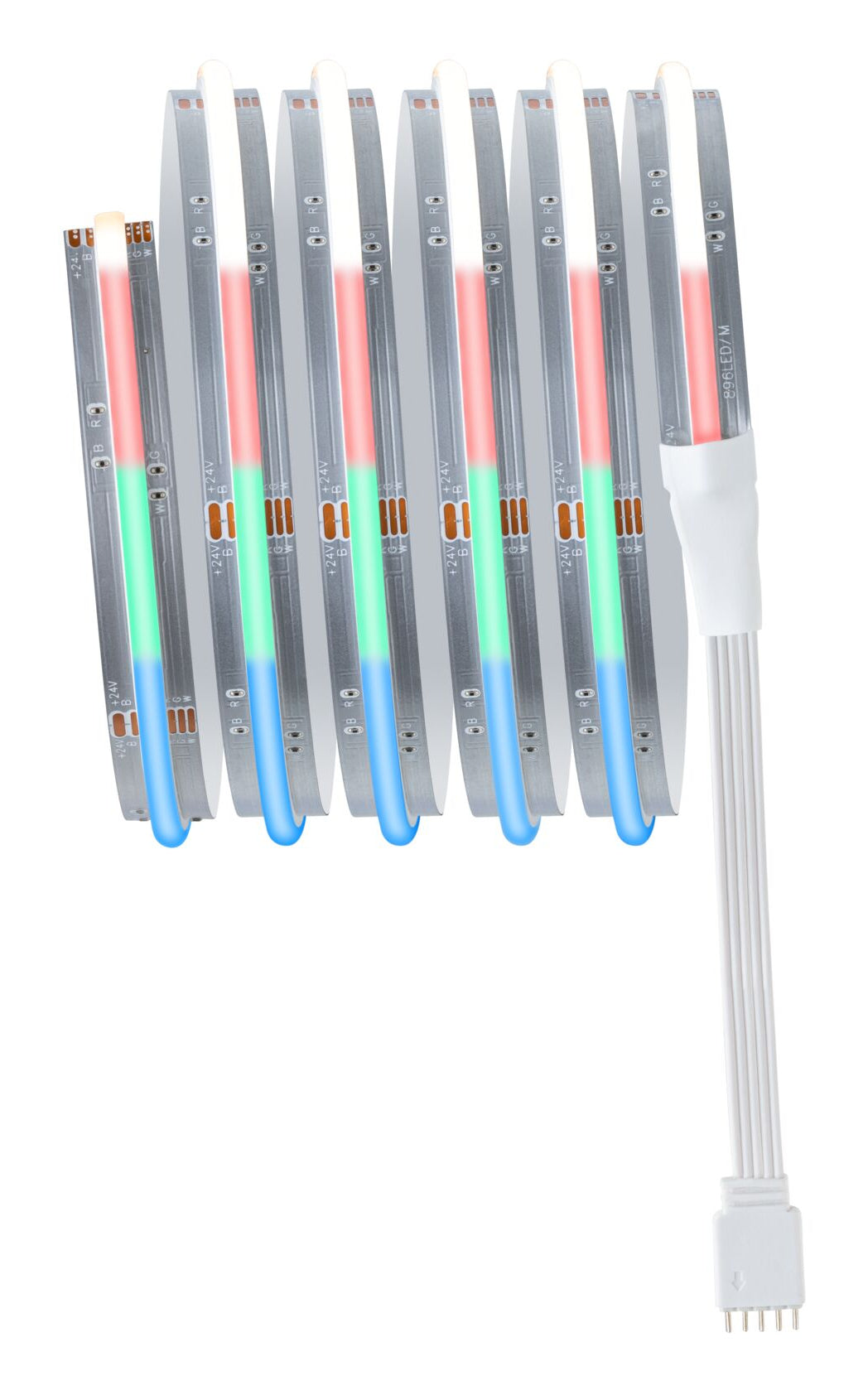 Paulmann LED-Strip MaxLED1000 – 1,5 m, 1557 lm, 17 W, RGBW, dimmbar, silber, Fernbedienung