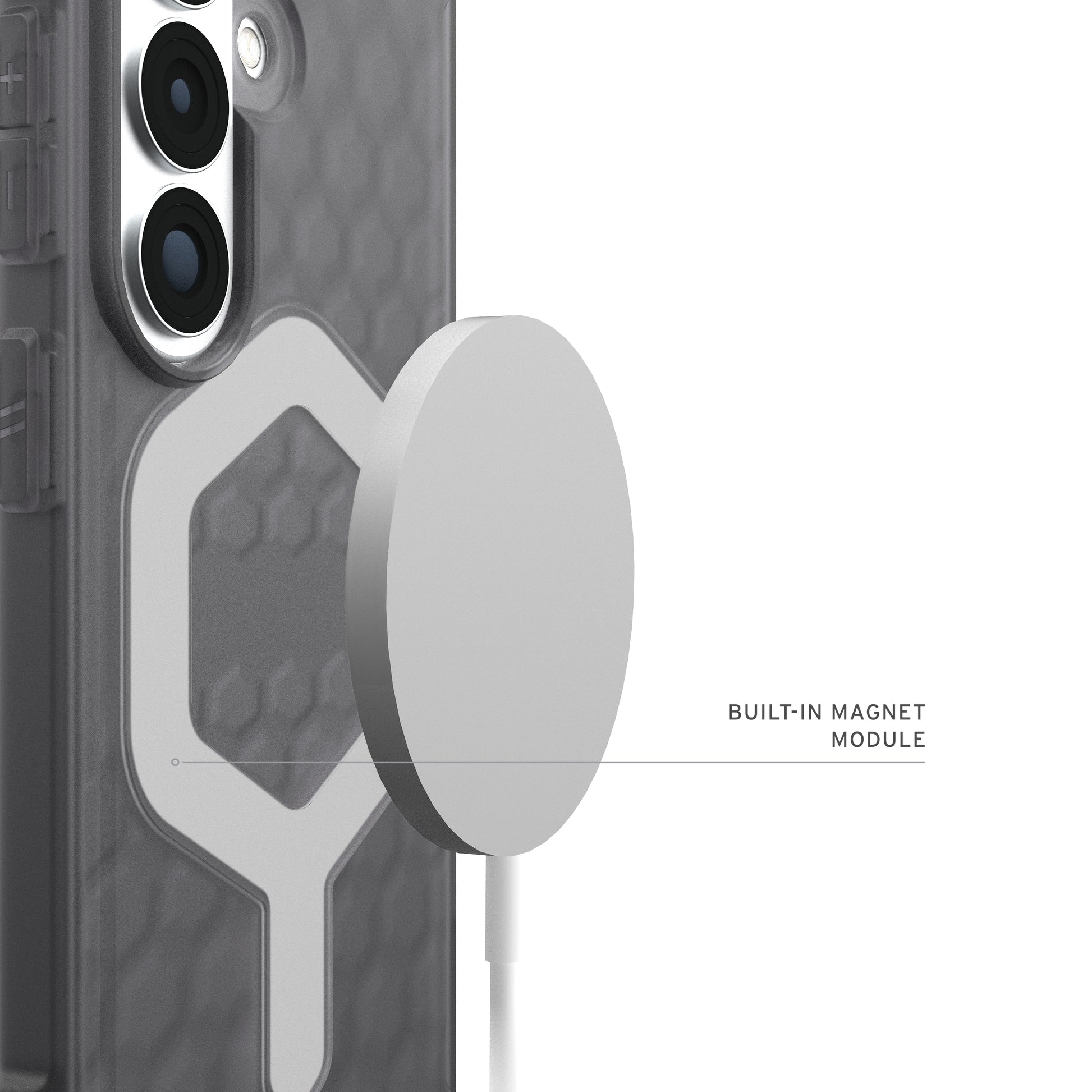 Urban Armor Gear UAG Essential Armor – Rückcover – für Samsung Galaxy S26, MagSafe, TPU, Asche