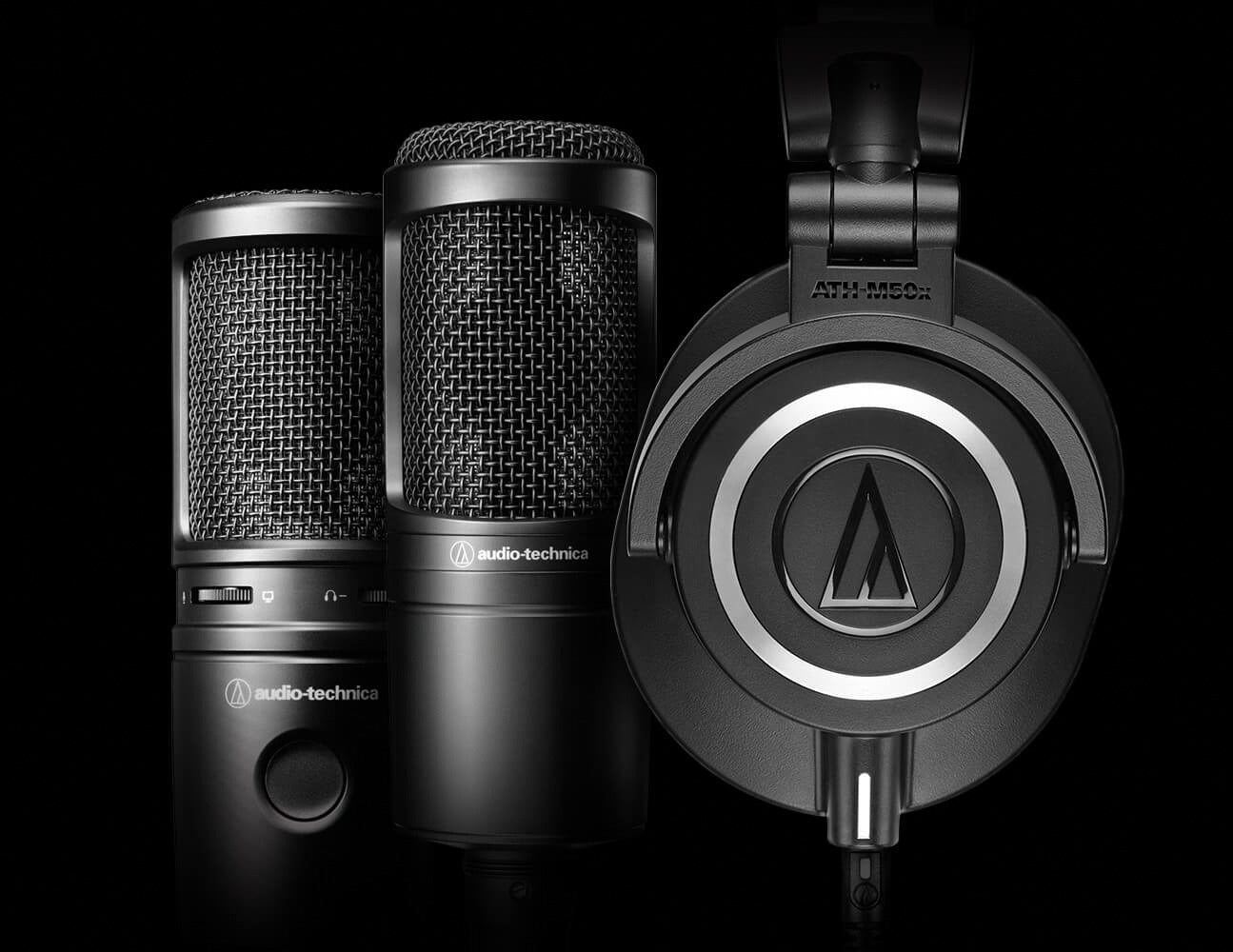 Audio-Technica ATH-M50xSTS Office-Headset – Over-Ear, Stereo, Kabelgebunden, USB-A, 3,5 mm Klinke, Schwarz