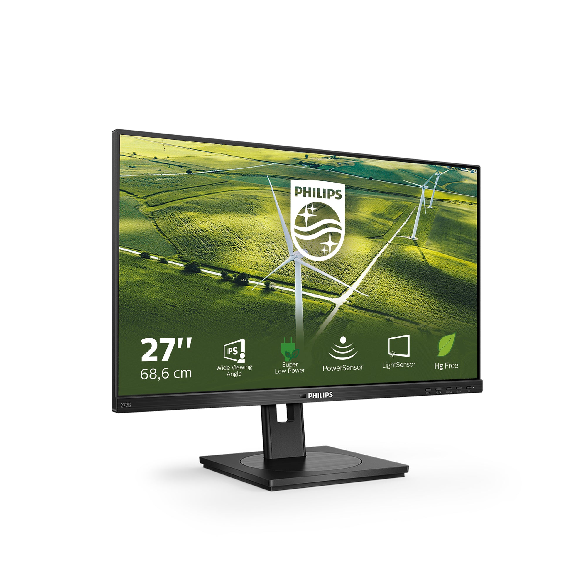 Philips 272B1G/00 – Monitor, 27", 1920 × 1080 (Full HD), IPS, 75 Hz, 250 cd/m², VESA 100 × 100, Schwarz