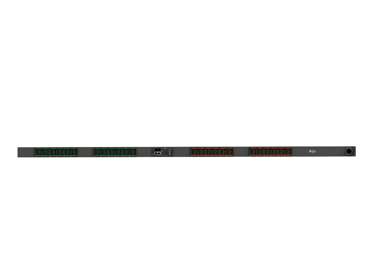 Vertiv MGR3EGB0-24CF13-2PS6B2A10-S Überwachte PDU 3600 W – Dreiphasig, 0U – C13, C19 – IEC 60309, 3 m Kabel