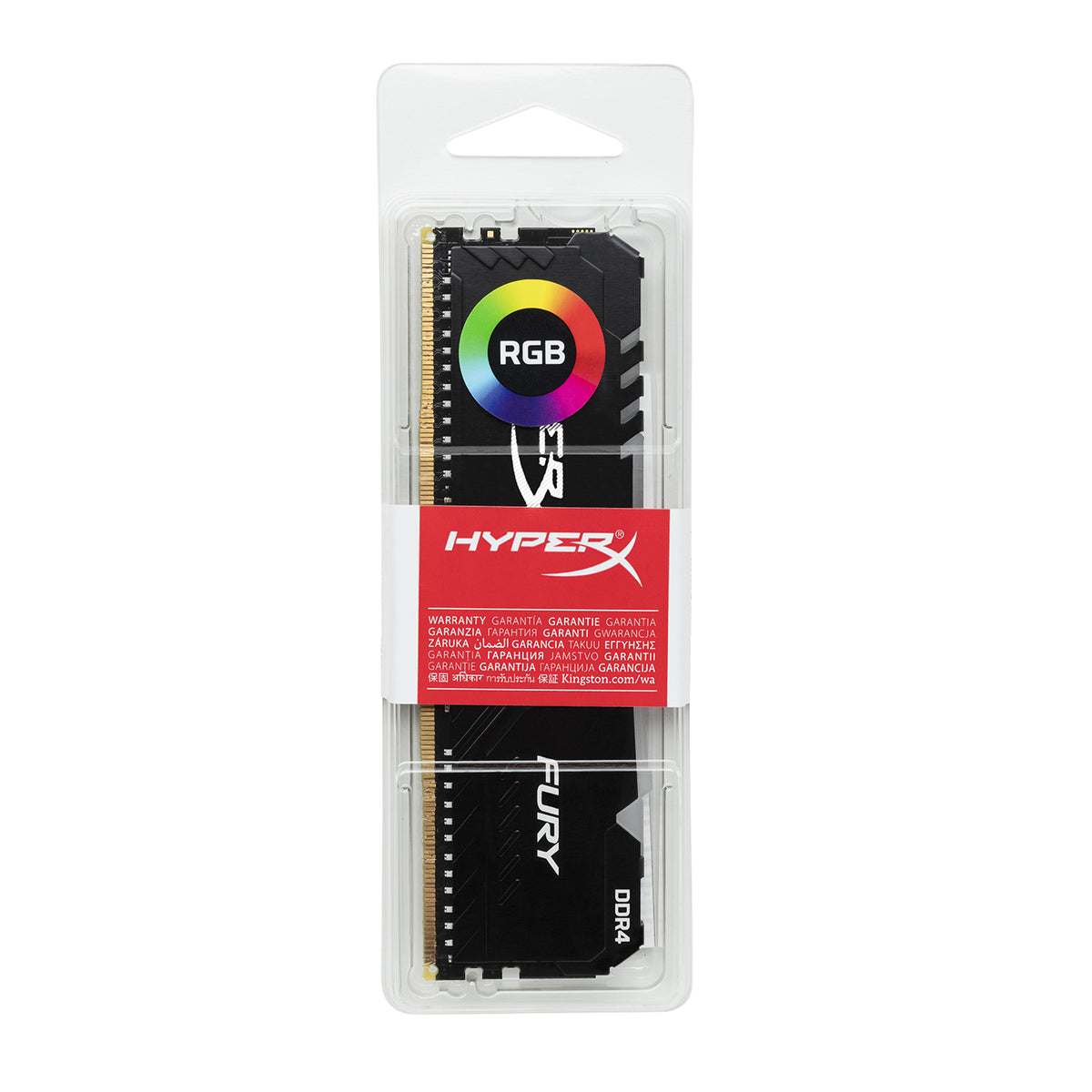Kingston Technology HyperX FURY HX432C16FB3A/8 – DDR4 Speicher – 8 GB, 3200 MHz, CL16, 288-Pin DIMM, RGB, Kühlkörper
